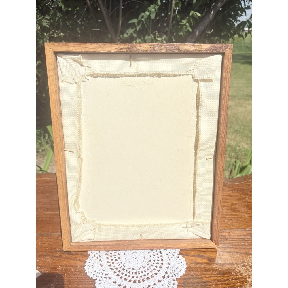 Vintage Framed Cross Stitch Sampler Dear Friends Live Within Your Heart 12 X 15 - Picture 6 of 9